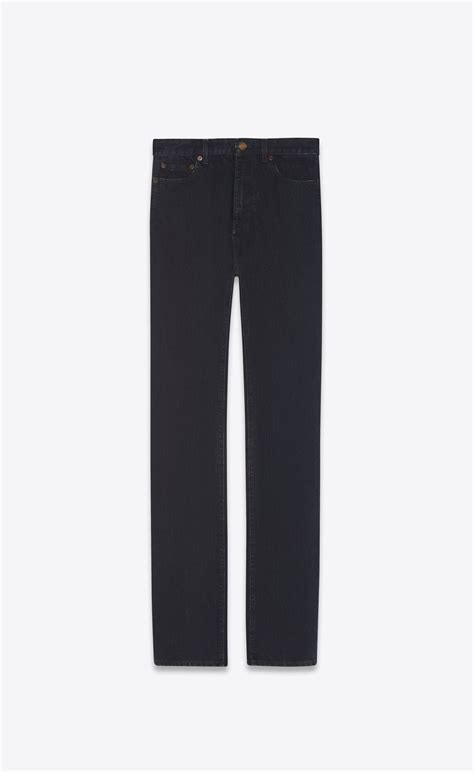 ysl black denim jeans pusha t|ysl jeans farfetch.